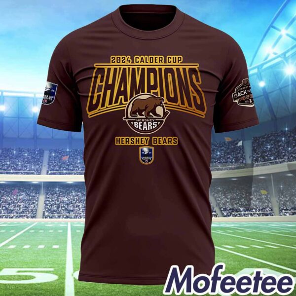 2023-2024 Calder Cup Champions Hershey Back To Back 3D Shirt