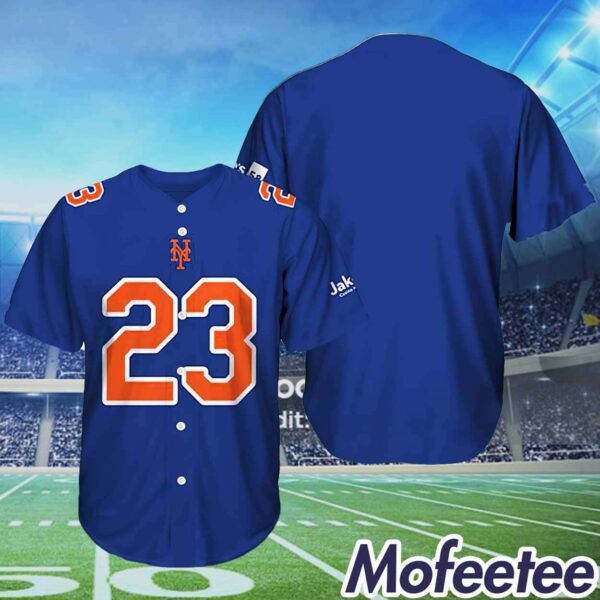 NY Mets Number 23 Mets Football Jersey 2023 Giveaway