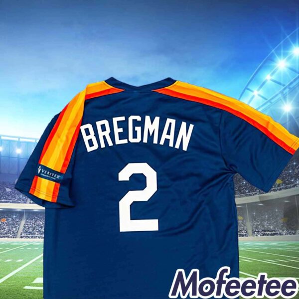 Alex Bregman Navy Rainbow Throwback Jersey 2024 Giveaway