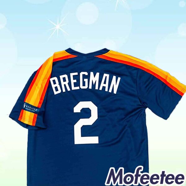 Alex Bregman Navy Rainbow Throwback Jersey 2024 Giveaway