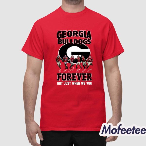 Bulldogs Forever Not Just When We Win Shirt