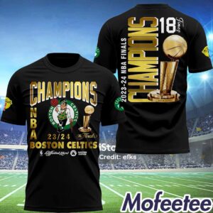Celtics 2024 Finals Champions 3D Shirt 1