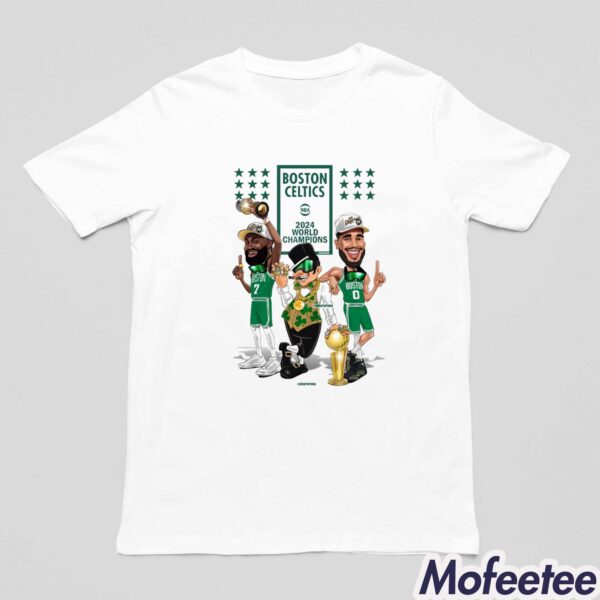 Celtics 2024 World Champions Jayson Tatum Jaylen Brown Shirt