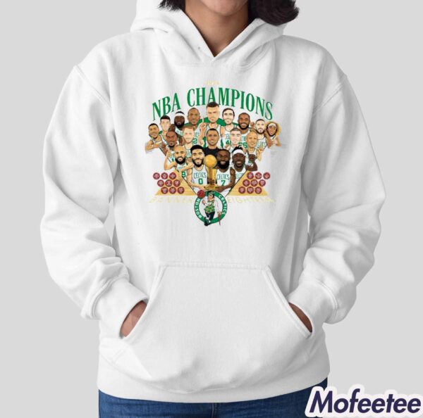 Celtics Parade 2024 Champions Banner Eighteen Shirt