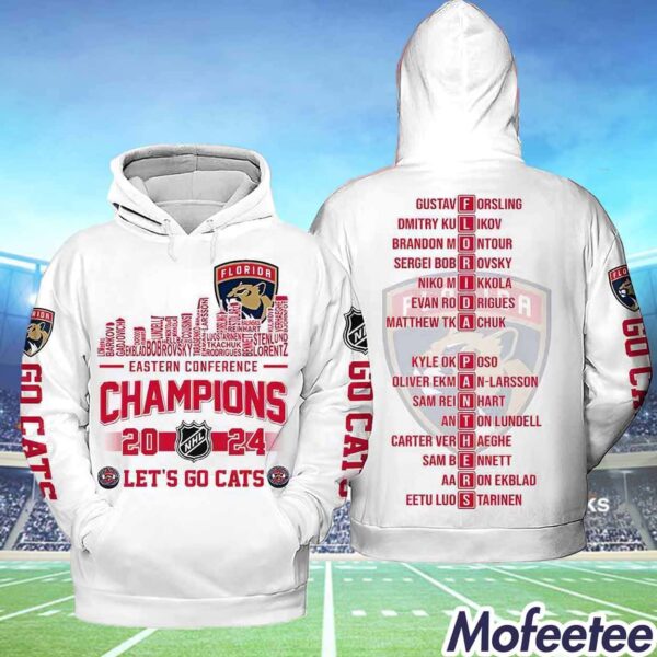 Eastern Conference Champions 2024 Panthers Lets Go Cats Hoodie