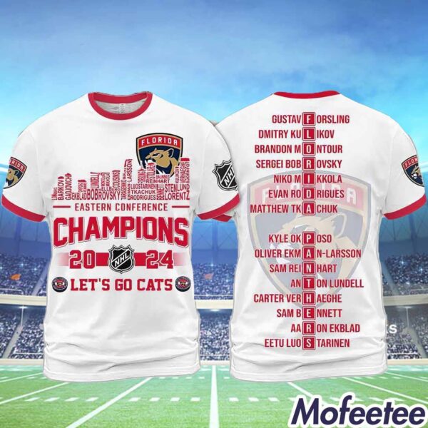 Eastern Conference Champions 2024 Panthers Lets Go Cats Hoodie