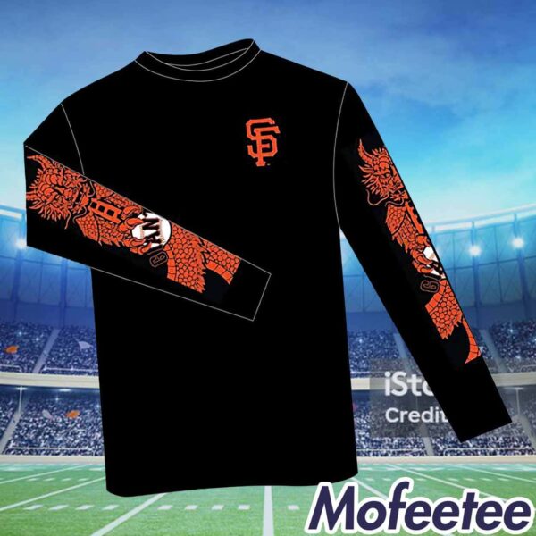 Giants Chinese Heritage Night Year of the Dragon Long Sleeve Shirt 2024 Giveaway