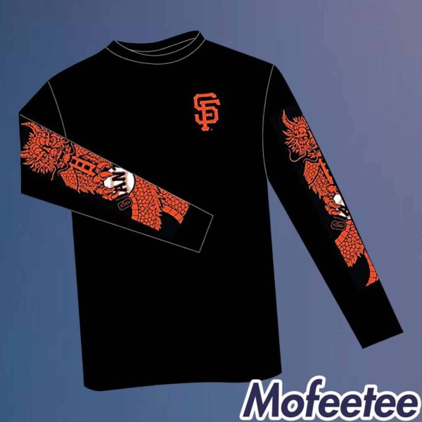 Giants Chinese Heritage Night Year of the Dragon Long Sleeve Shirt 2024 Giveaway