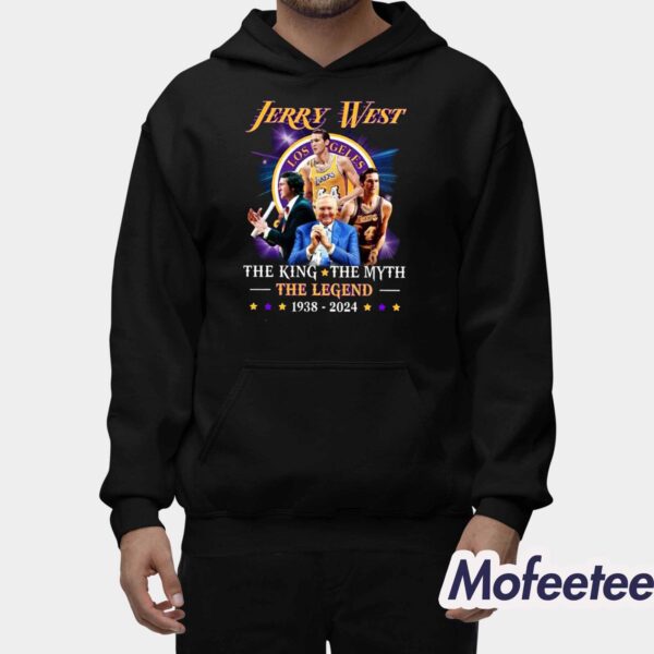 Jerry West Lakers The King The Myth The Legend 1938-2024 Shirt