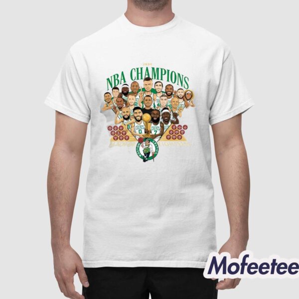 Luke Kornet Celtics Caricature Championship 2024 Shirt