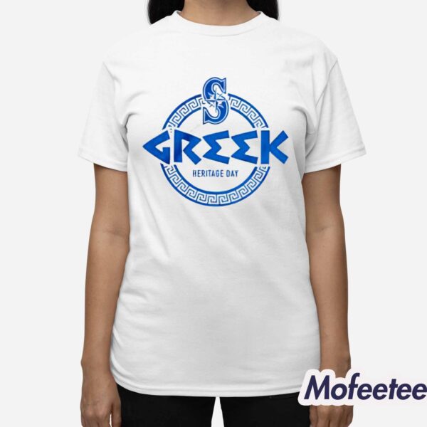Mariners Greek Heritage Day Shirt 2024 Giveaway