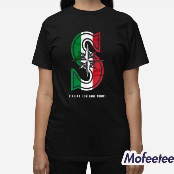 Mariners Italian Heritage Night Shirt 2024 Giveaway