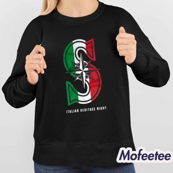 Mariners Italian Heritage Night Shirt 2024 Giveaway