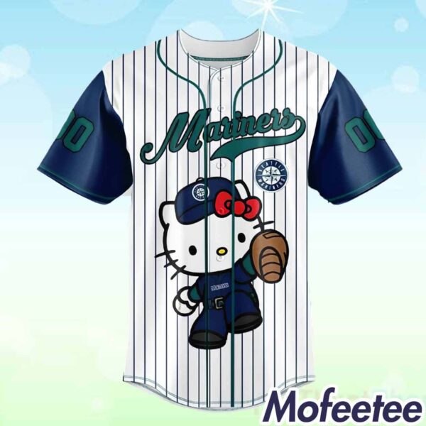 Mariners Special Hello Kitty Design Baseball Jersey