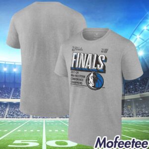 Mavericks Fanatics Steel 2024 Western Conference Champions Shirt 1