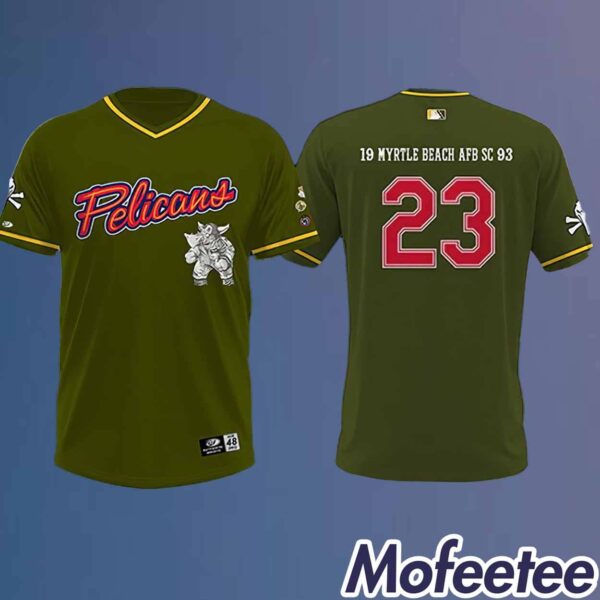 Pelicans Military Appreciation Night Jersey 2024 Giveaway