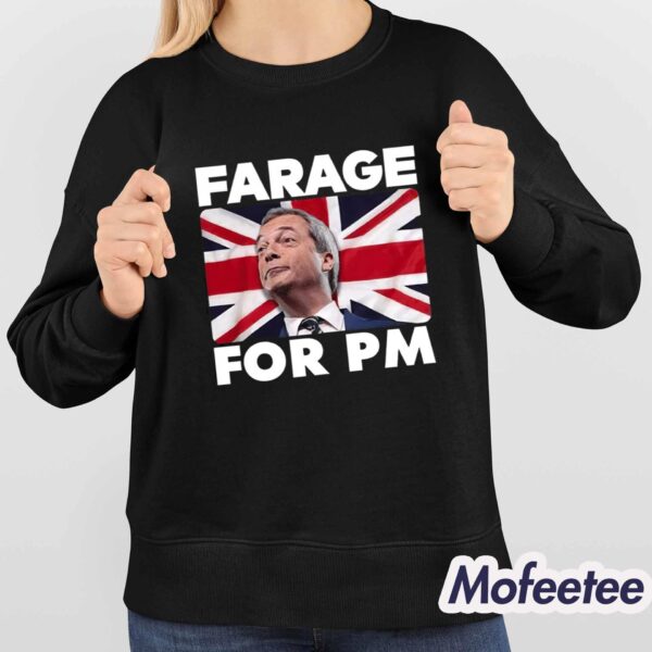 Nigel Farage Farage For Pm Britain Flag Shirt