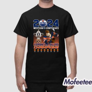 Oilers 2024 Western Conference Champions Shirt 1