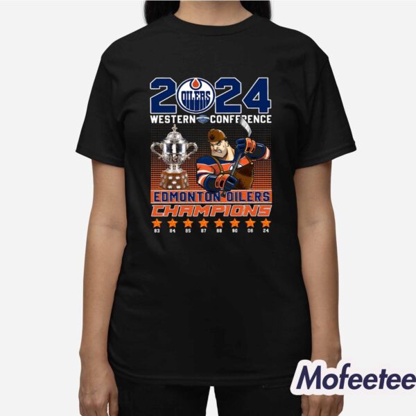 Oilers 2024 Western Conference Champions Shirt