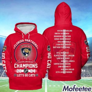 Panthers Eastern Conference Champions 2024 Lets Go Cats Hoodie 1