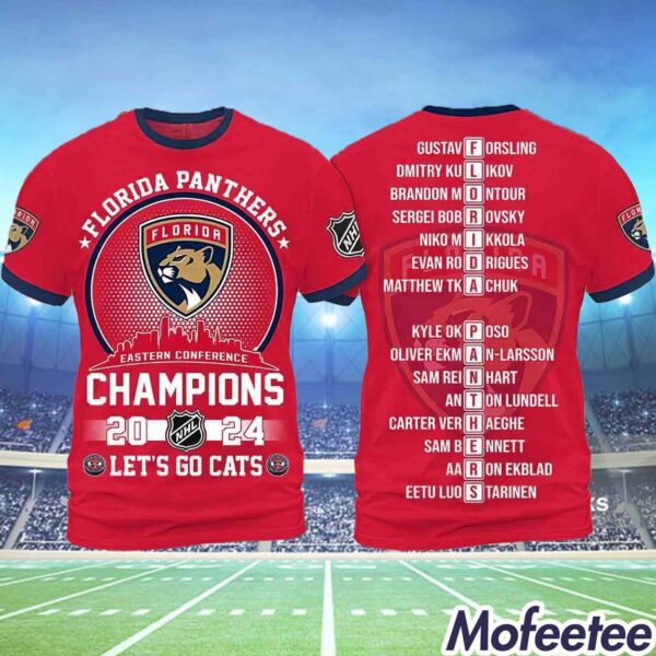 Panthers Eastern Conference Champions 2024 Let’s Go Cats Hoodie