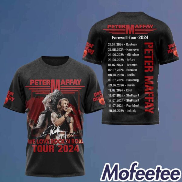 Peter Maffay We Love Rock Roll Tour 2024 Shirt