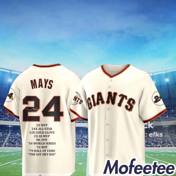 Rip Willie Mays Giants Jersey