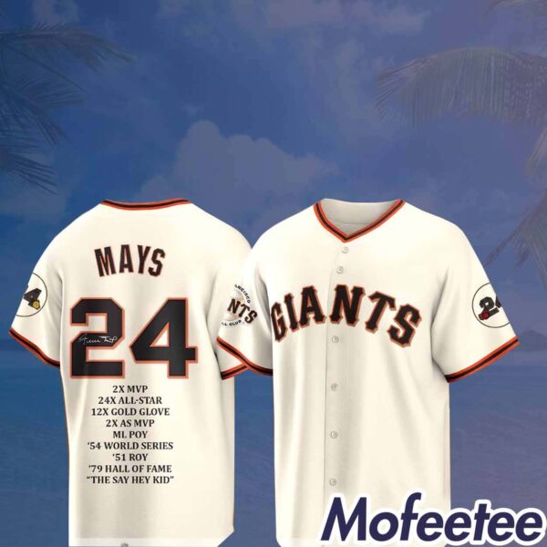Rip Willie Mays Giants Jersey