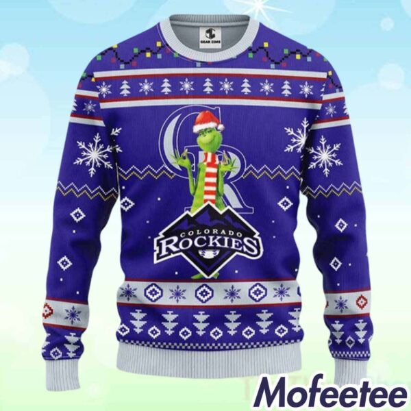 Rockies Funny Grnch Christmas Ugly Sweater