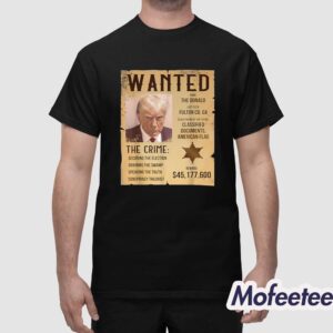 Wanted For President Cowboy Outlaw Donald Trump Shirt 1