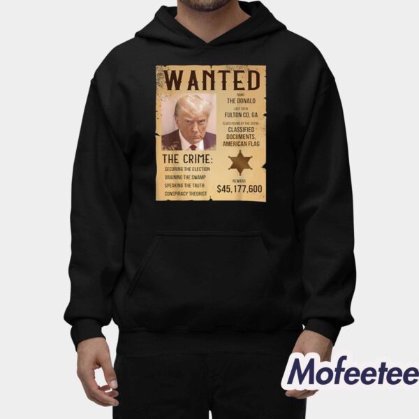 Wanted For President Cowboy Outlaw Donald Trump Shirt