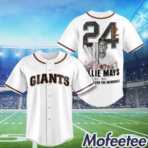 Willie Mays 1931 2024 Thanks For The Memories Baseball Jersey 1