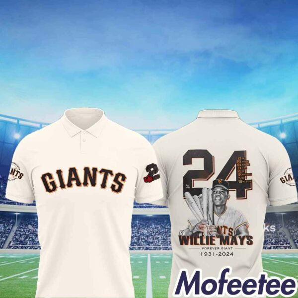 Willie Mays Giants Polo Shirt