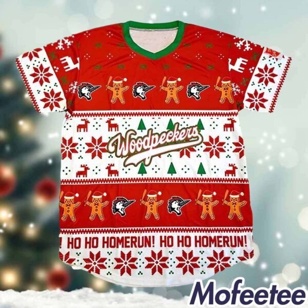 2024 Woodpeckers Ho Ho Homerun Ugly Christmas Sweater Jersey Giveaway