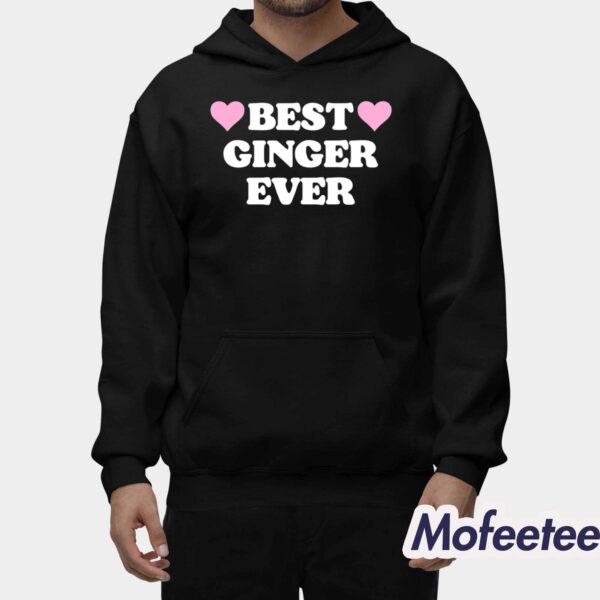 Best Ginger Ever Hearts Shirt