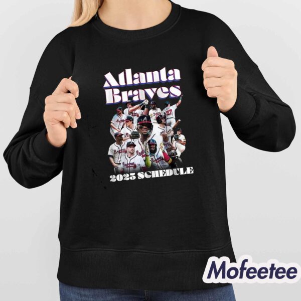 Braves 2025 Schedule Shirt