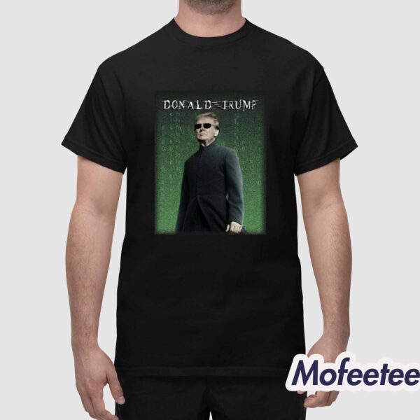 Donald Trump Assassination Attempt Neo Matrix Parody Shirt