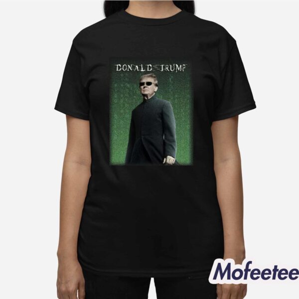 Donald Trump Assassination Attempt Neo Matrix Parody Shirt