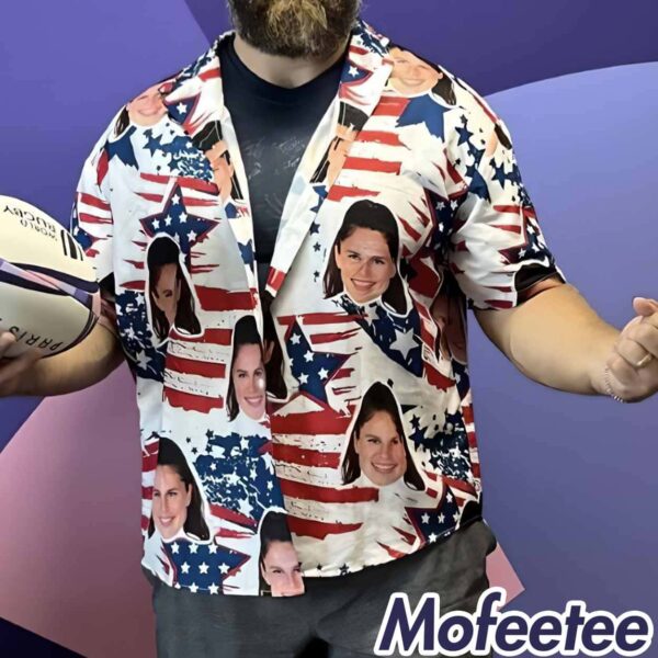 Jason Kelce Ilona Maher Face Hawaiian Shirt