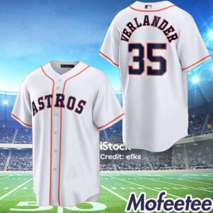 Justin Verlander White Replica Astros Jersey 2024 Giveaway 1