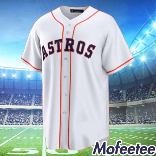 Justin Verlander White Replica Astros Jersey 2024 Giveaway