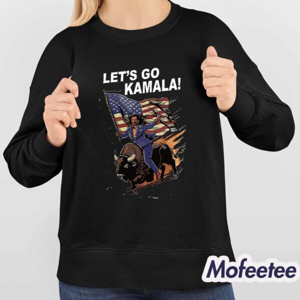 Let’s Go Kamala Harris Bull Riding Shirt