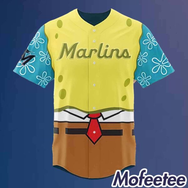 Marlins SpongeBob SquarePants Day 2024 Jersey