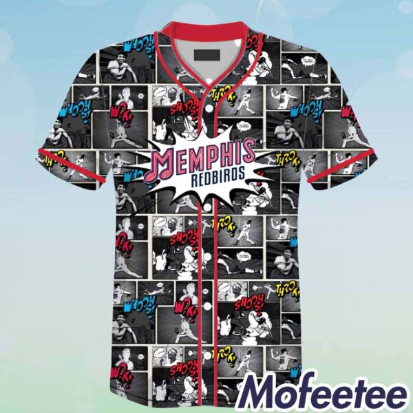 Memphis Redbirds Comic Book Jersey 2024 Giveaway