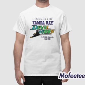 Property Of Devil Rays Baseball Club Shirt 1