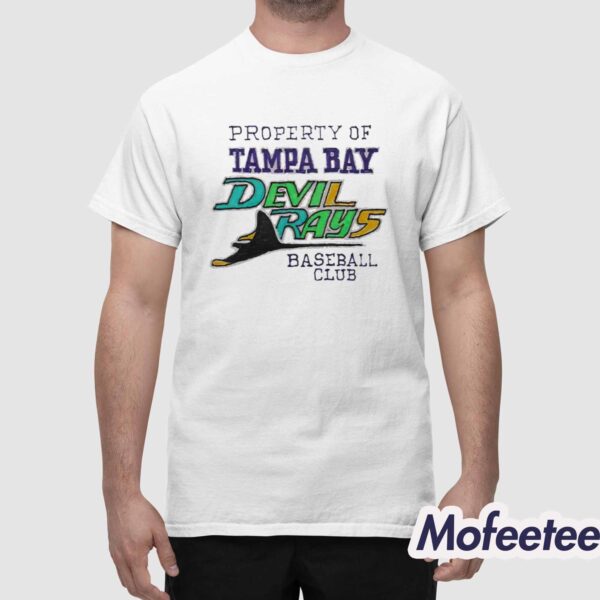 Property Of Devil Rays Baseball Club Shirt