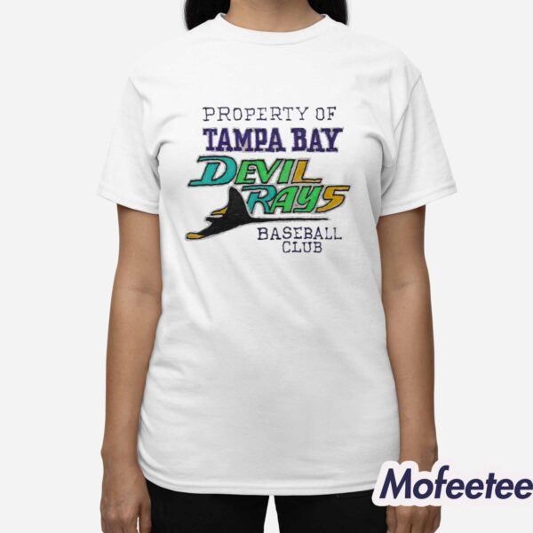 Property Of Devil Rays Baseball Club Shirt