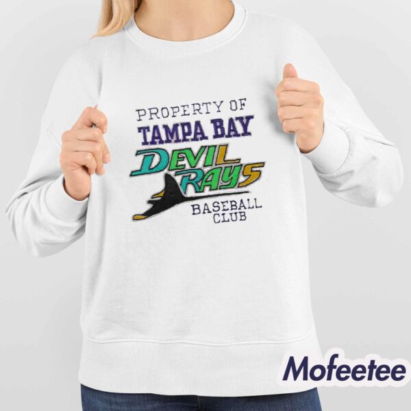 Property Of Devil Rays Baseball Club Shirt