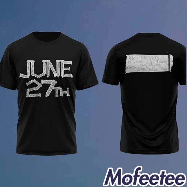 Rip DJ Screw June 27th Shirt