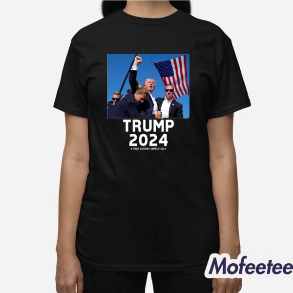 Trump Shot Assassination Attempt Trump 2024 Fist Raised Shirt